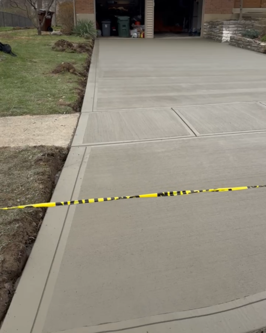 Smooth finished driveway