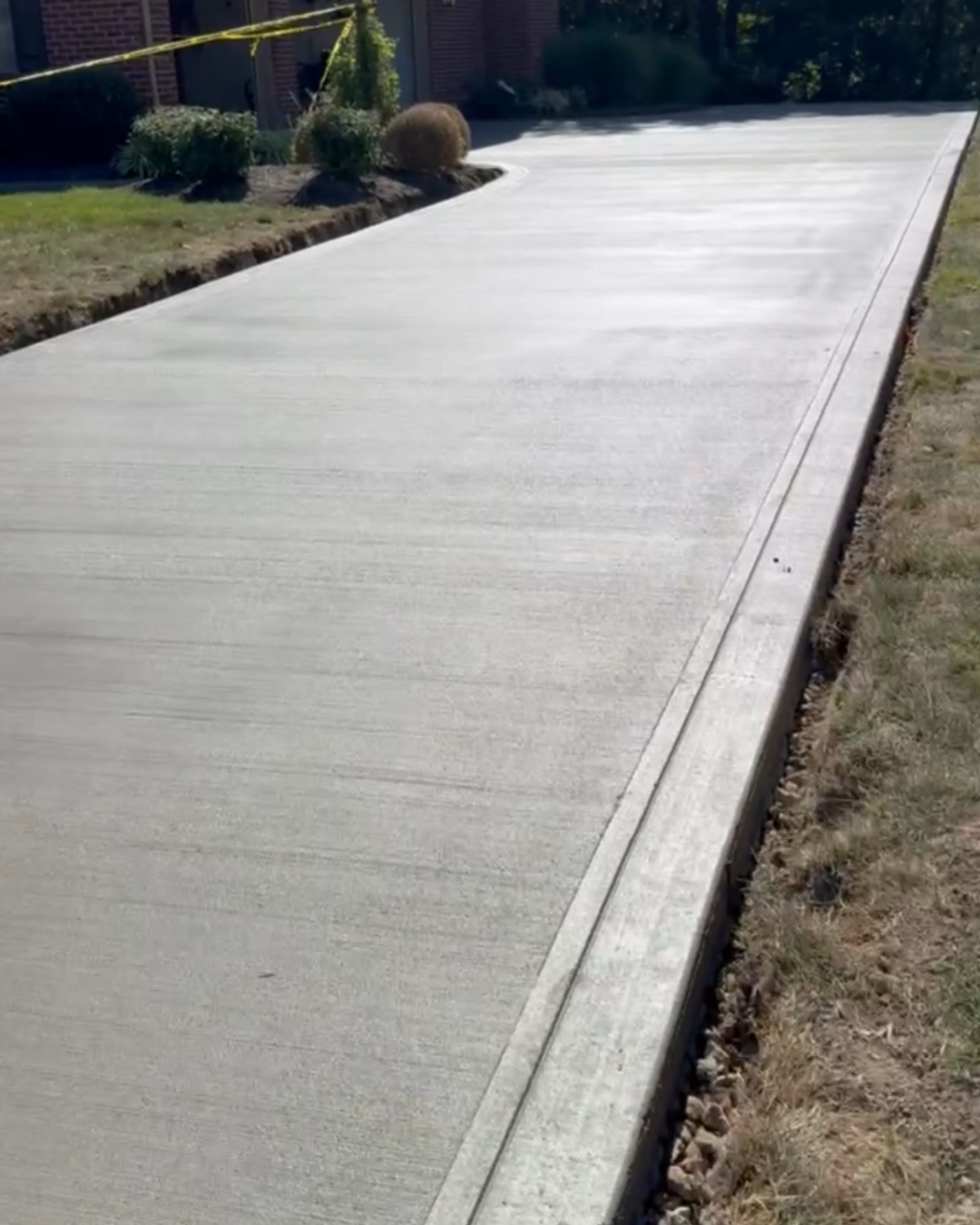 Clean concrete finish
